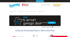 Desktop Screenshot of colonialoverheaddoor.com
